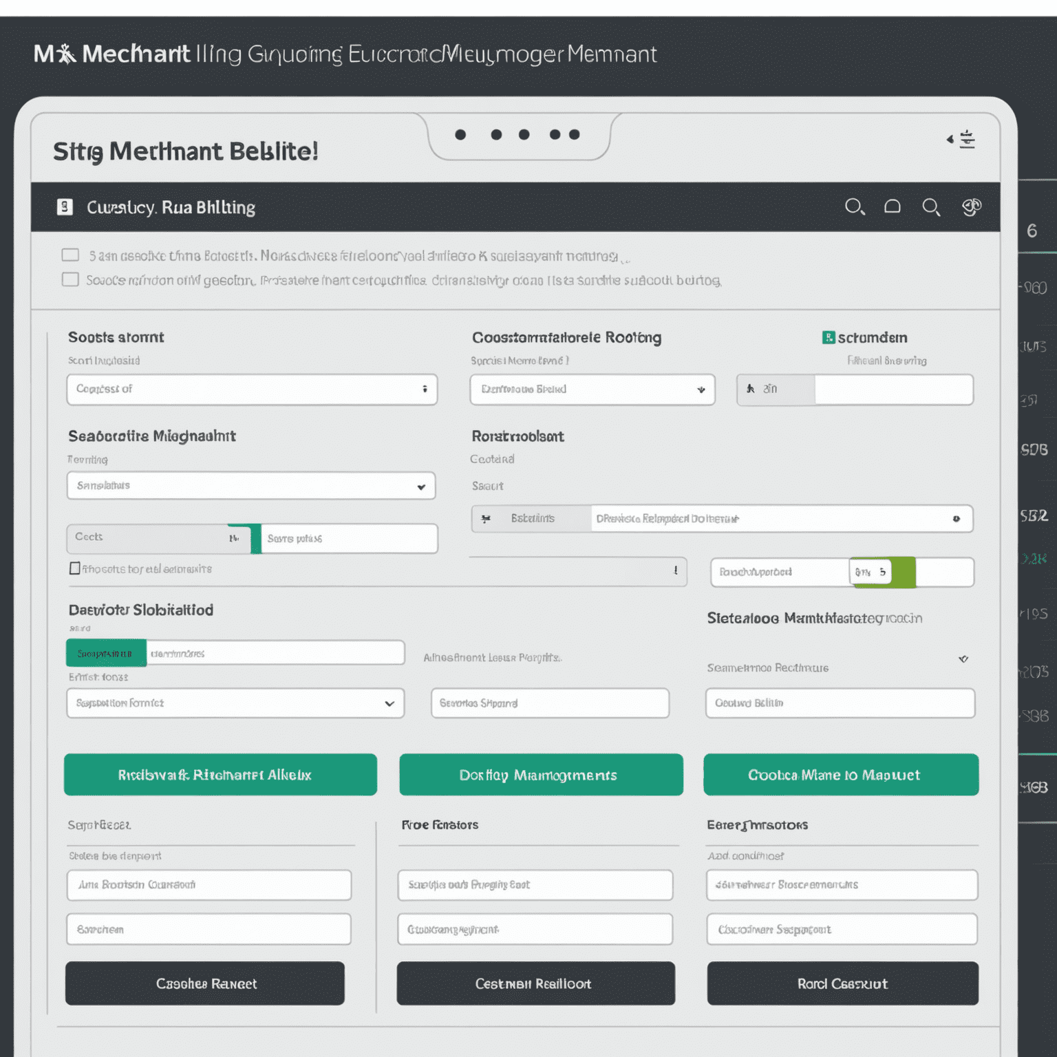 MX Merchant recurring billing setup screen showing options for frequency, amount, and customer management