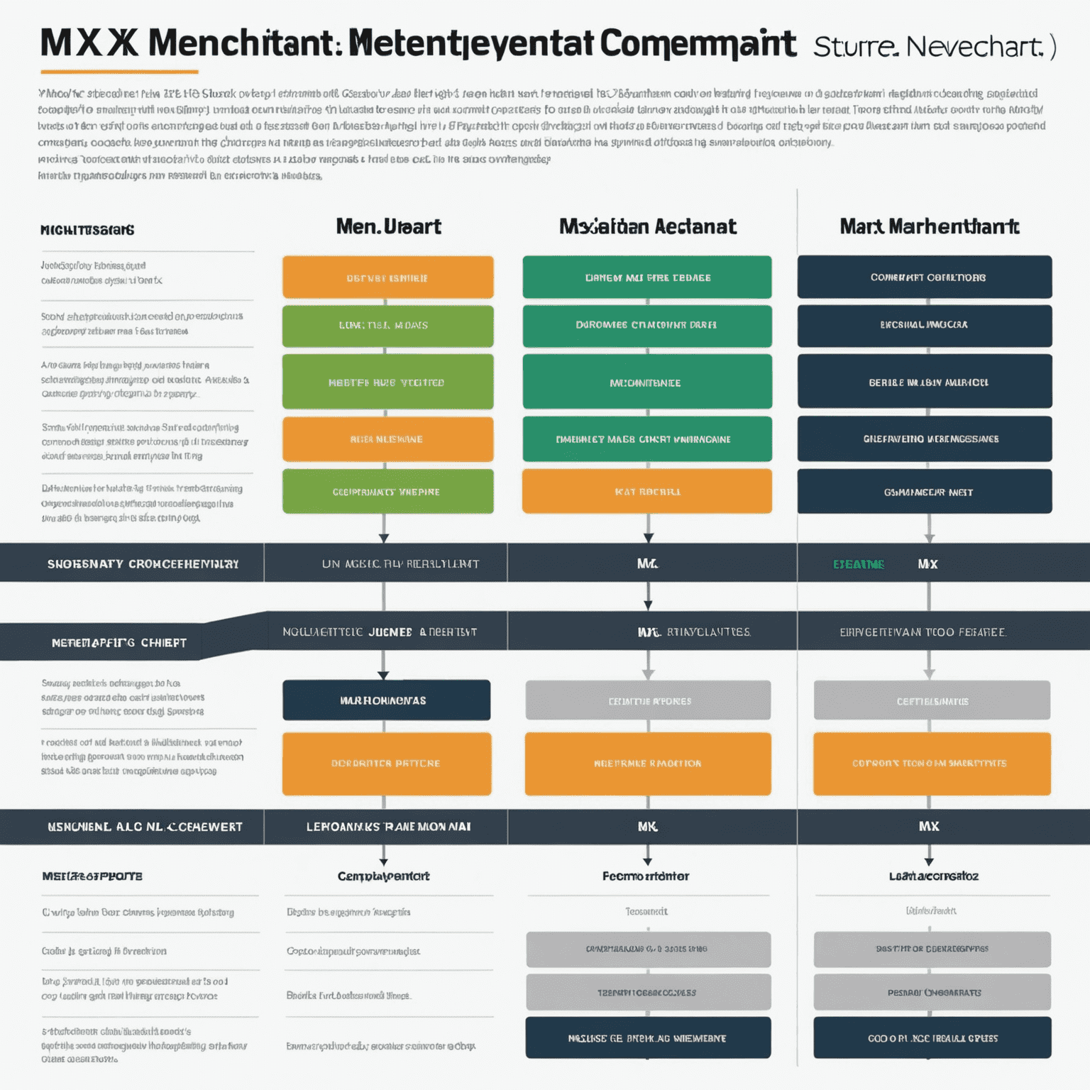 A side-by-side comparison chart of MX Merchant and its competitors, highlighting MX Merchant's unique features and advantages