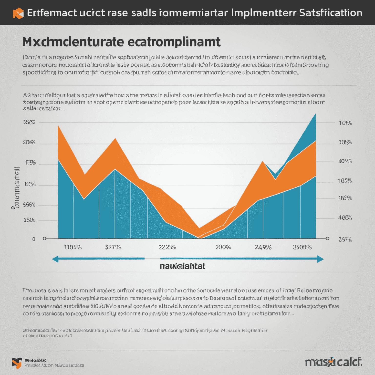 A graph showing the increase in sales and customer satisfaction after implementing MX Merchant